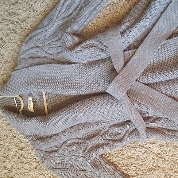 Sonoma cable knit gray sweater - Picture 2 of 6